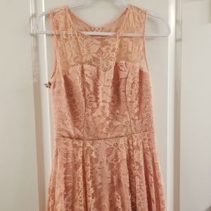 Womens blush pink dress